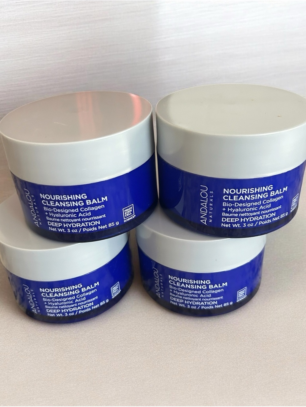 4X Andalou Naturals Nourishing Cleansing Balm - 3oz each